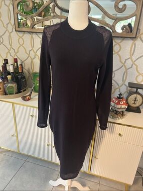 Women’s  Long Sleeve Cashmere Knit Dress